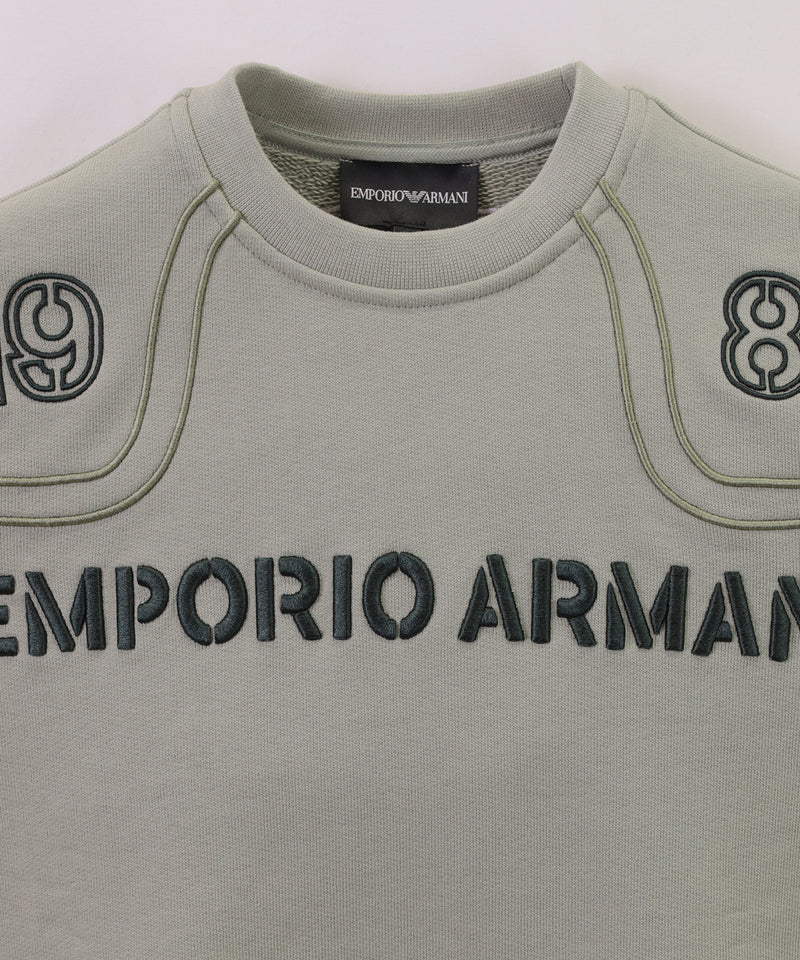 EMPORIO ARMANI パイピング＆Emporio Armani 1981立体刺繍オーバーサイズスウェット3