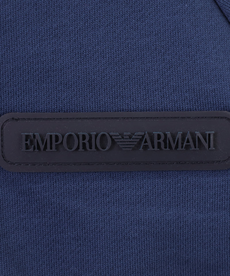 EMPORIO ARMANI 千鳥格子ナイロン切替えジップアップスウェット4