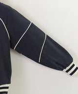 EMPORIO ARMANI Piping and logo embroidered comfort fit hooded sweatshirt 