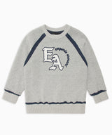 EMPORIO ARMANI Oversized logo embroidered oversized sweatshirt