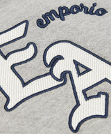 EMPORIO ARMANI Oversized logo embroidered oversized sweatshirt