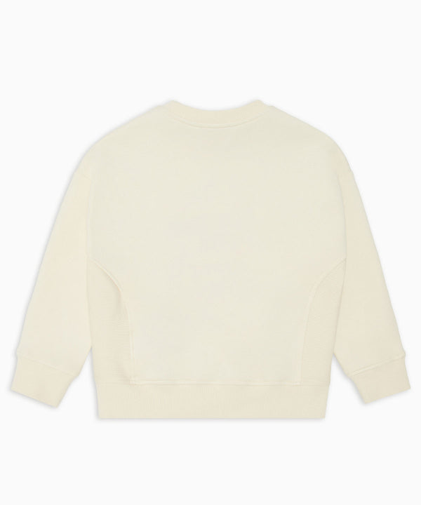 EMPORIO ARMANI oversized sweatshirt with embroidered EA logo emblem