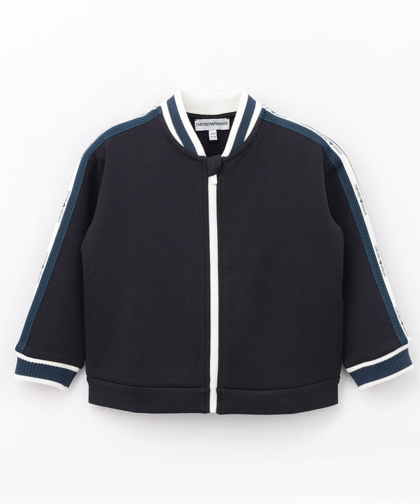 EMPORIO ARMANI BABY ダブルジャージー ロゴバンドスウェット