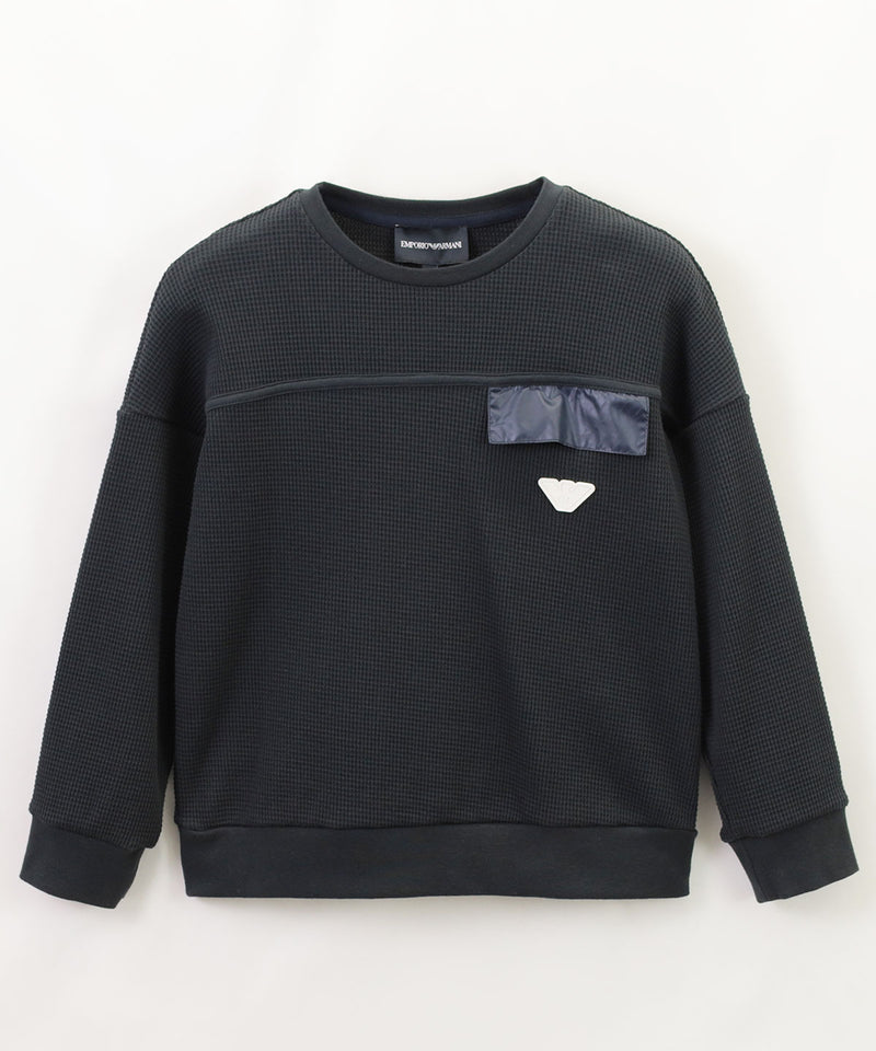 EMPORIO ARMANI ワッフルオーガニックジャージーASVスウェット