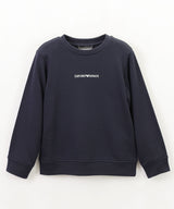 EMPORIO ARMANI モダール混紡ジャージー ロゴスウェット