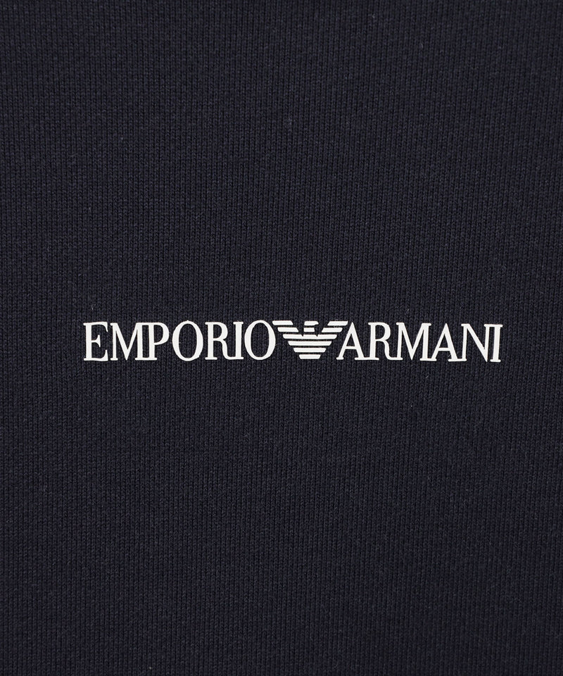EMPORIO ARMANI モダール混紡ジャージー ロゴスウェット
