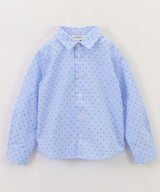 EMPORIO ARMANI BABY Jacquard Stripe &amp; Micro Eagle Embroidered Shirt ★ 