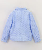 EMPORIO ARMANI BABY Jacquard Stripe &amp; Micro Eagle Embroidered Shirt ★ 