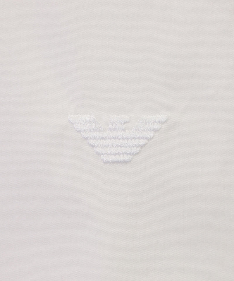 EMPORIO ARMANI eagle embroidered cotton shirt ★ 
