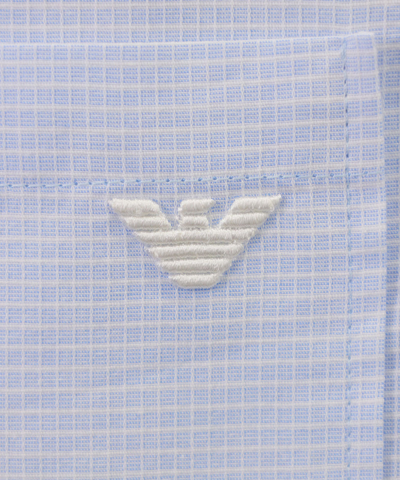 EMPORIO ARMANI embroidered logo shirt