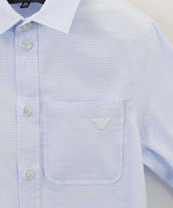 EMPORIO ARMANI embroidered logo shirt