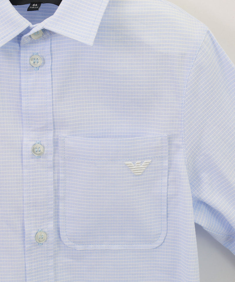 EMPORIO ARMANI embroidered logo shirt