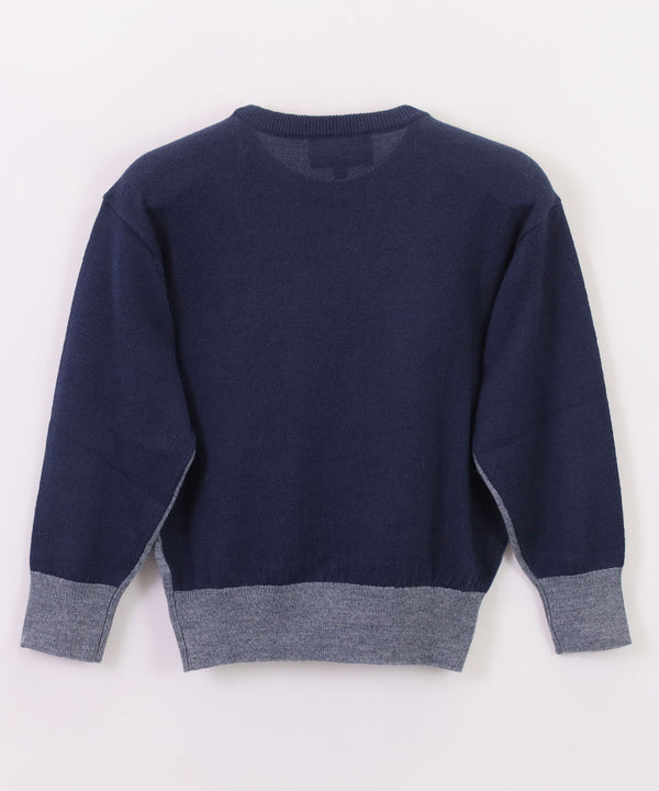 EMPORIO ARMANI ウール混紡ロゴニット２