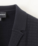 EMPORIO ARMANI テクスチャードニットシングルブレストジャケット3