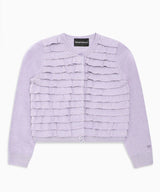 EMPORIO ARMANI フリルニットカーディガン