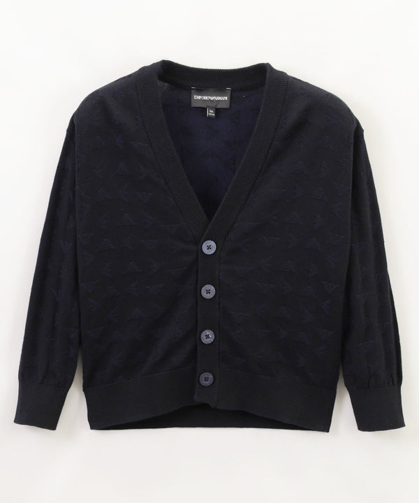 EMPORIO ARMANI All-Over Eagle Cotton Knit