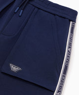 EMPORIO ARMANI Drawstring &amp; Logo Tape Double Jersey Bermuda Shorts 41-400524021-05 6Y (118cm)/12Y (154cm)