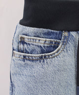 EMPORIO ARMANI Jersey Waist Bermuda Denim Pants 41-400524022-05 6Y/8Y/12Y 