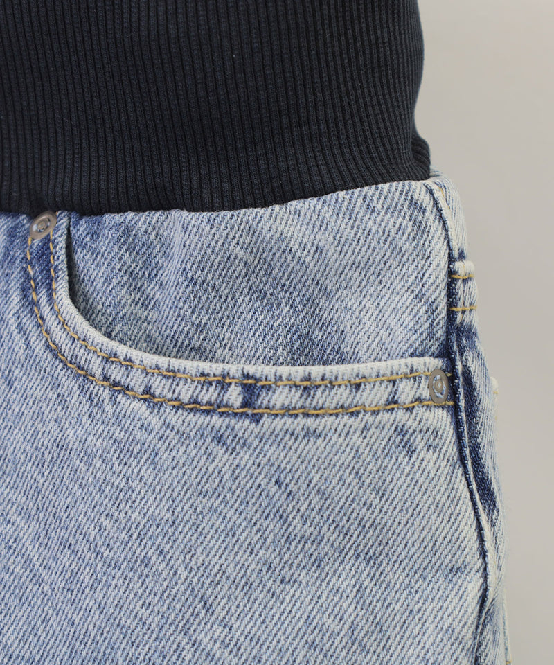 EMPORIO ARMANI Jersey Waist Bermuda Denim Pants 41-400524022-05 6Y/8Y/12Y 