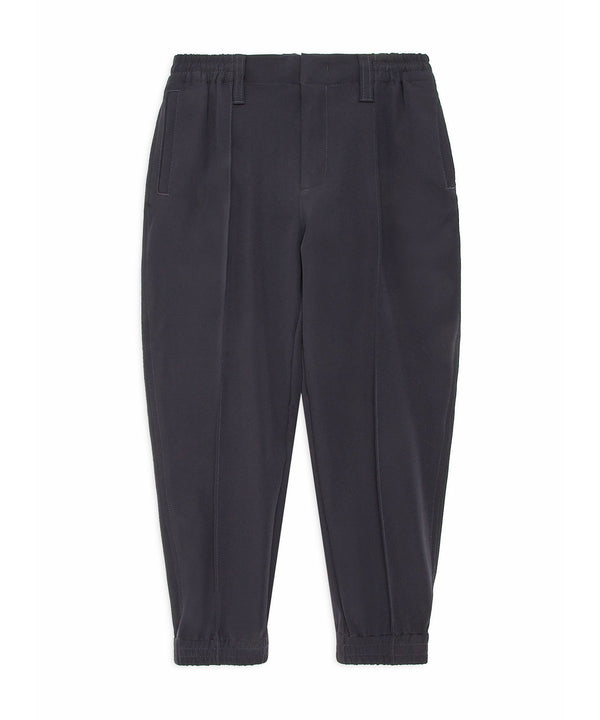 EMPORIO ARMANI Soft-touch nylon pin-tuck jogger pants ★