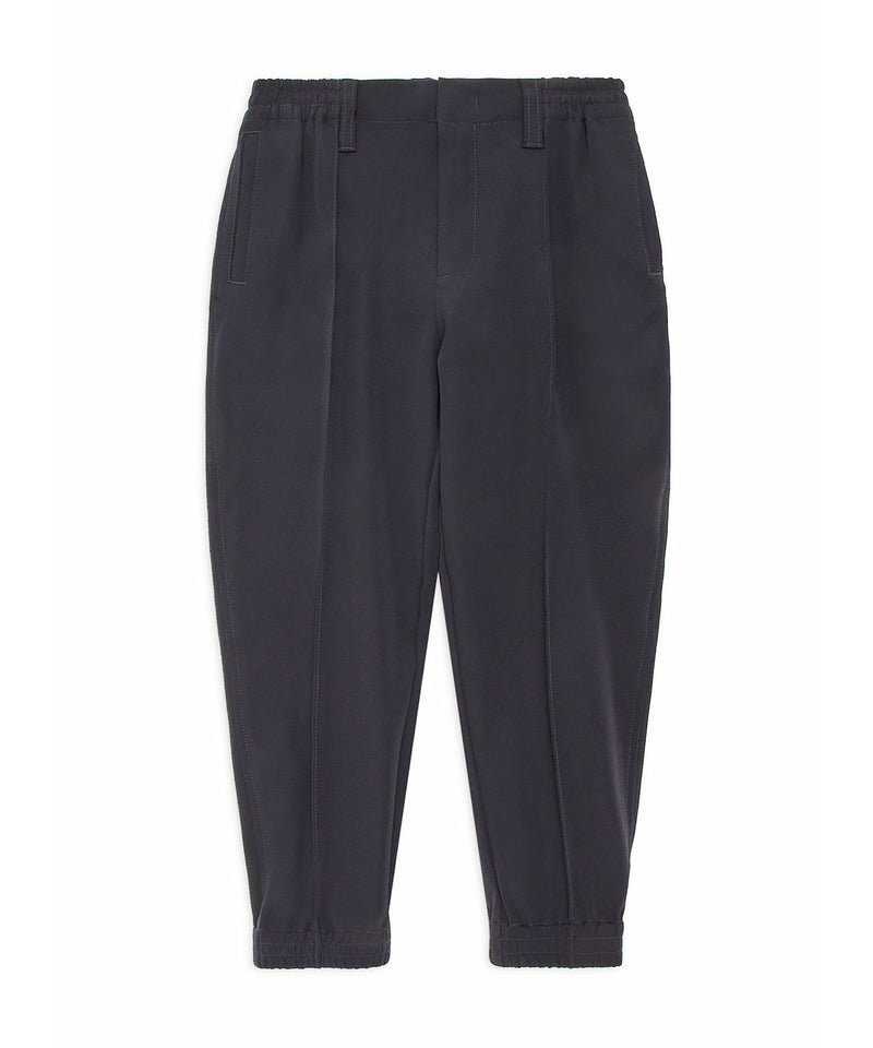 EMPORIO ARMANI Soft-touch nylon pin-tuck jogger pants ★