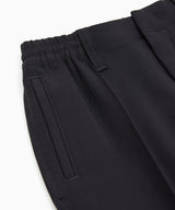 EMPORIO ARMANI Soft-touch nylon pin-tuck jogger pants ★