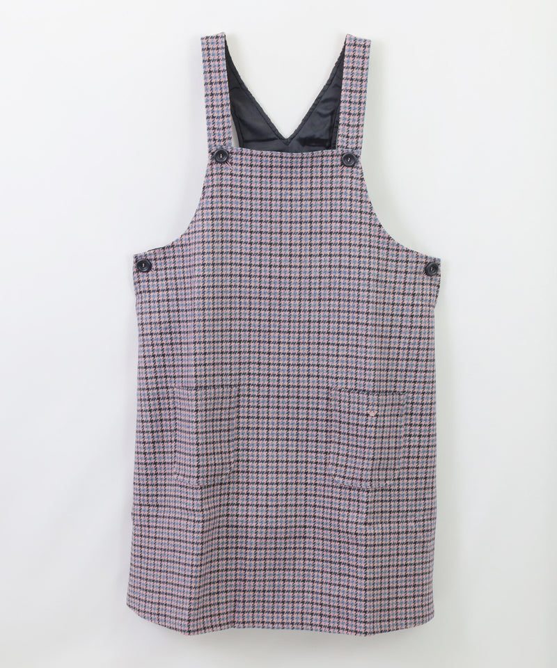 EMPORIO ARMANI 千鳥格子ウール混ジャンパースカート１