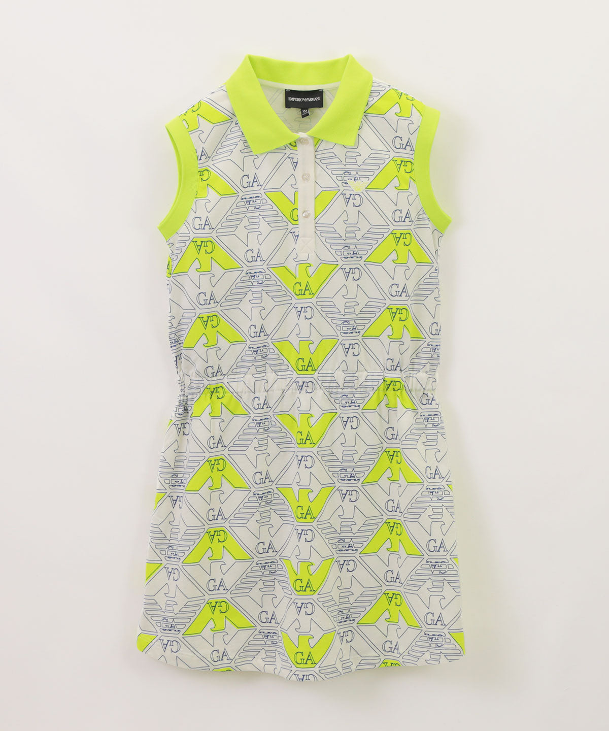 EMPORIO ARMANI All-over graphic design logo print dress 1