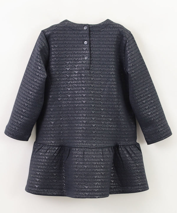 EMPORIO ARMANI BABY All-Over Logo Lettering Dress 