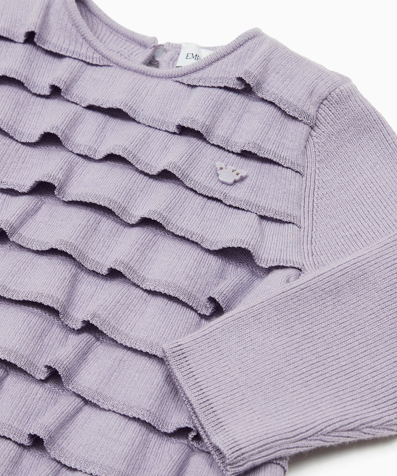 EMPORIO ARMANI BABY フリル＆ラッフルニットワンピース