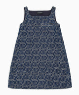 EMPORIO ARMANI jacquard lettering denim dress 