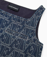 EMPORIO ARMANI jacquard lettering denim dress 