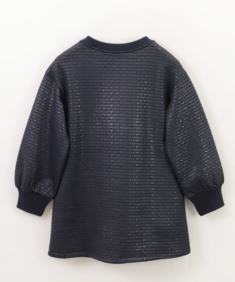 EMPORIO ARMANI ジャージー オールオーバー ロゴレタリングワンピース 2