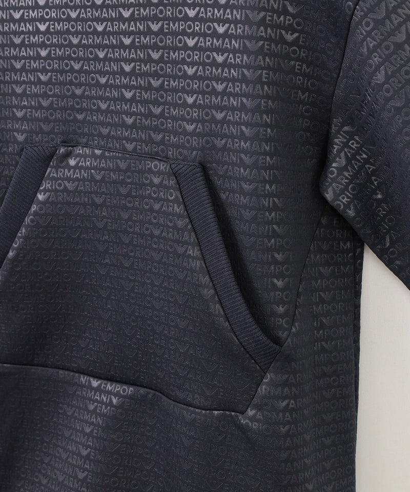 EMPORIO ARMANI ジャージー オールオーバー ロゴレタリングワンピース 4