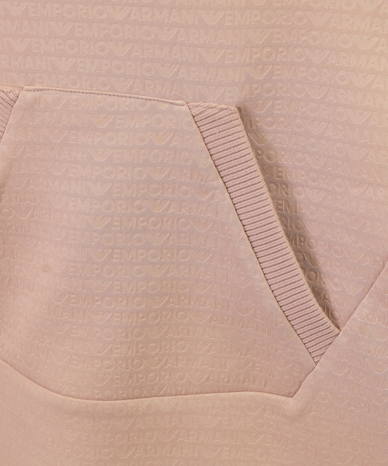 EMPORIO ARMANI All-over logo lettering jersey dress 