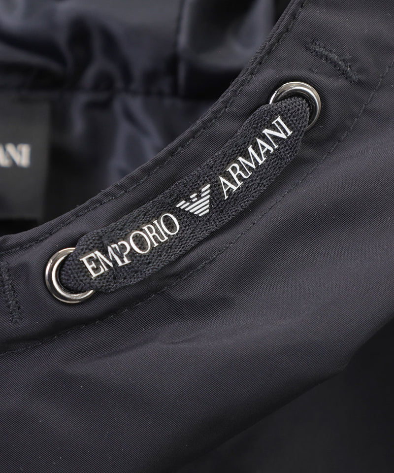 EMPORIO ARMANI 撥水加工ナイロンロゴパッチフード付きジャケット4