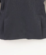 EMPORIO ARMANI All-over lettering nylon jacquard single-breasted jacket ★ 