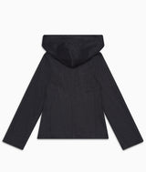 EMPORIO ARMANI All-over jacquard logo lettering hooded jacket 
