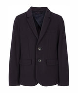 EMPORIO ARMANI stitched jersey single-breasted jacket ★