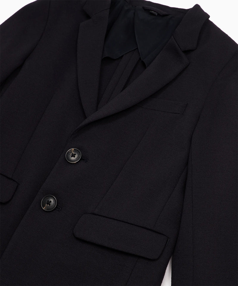 EMPORIO ARMANI stitched jersey single-breasted jacket ★