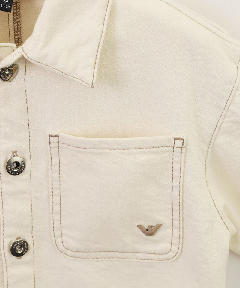 EMPORIO ARMANI Multi-pocket twill jacket