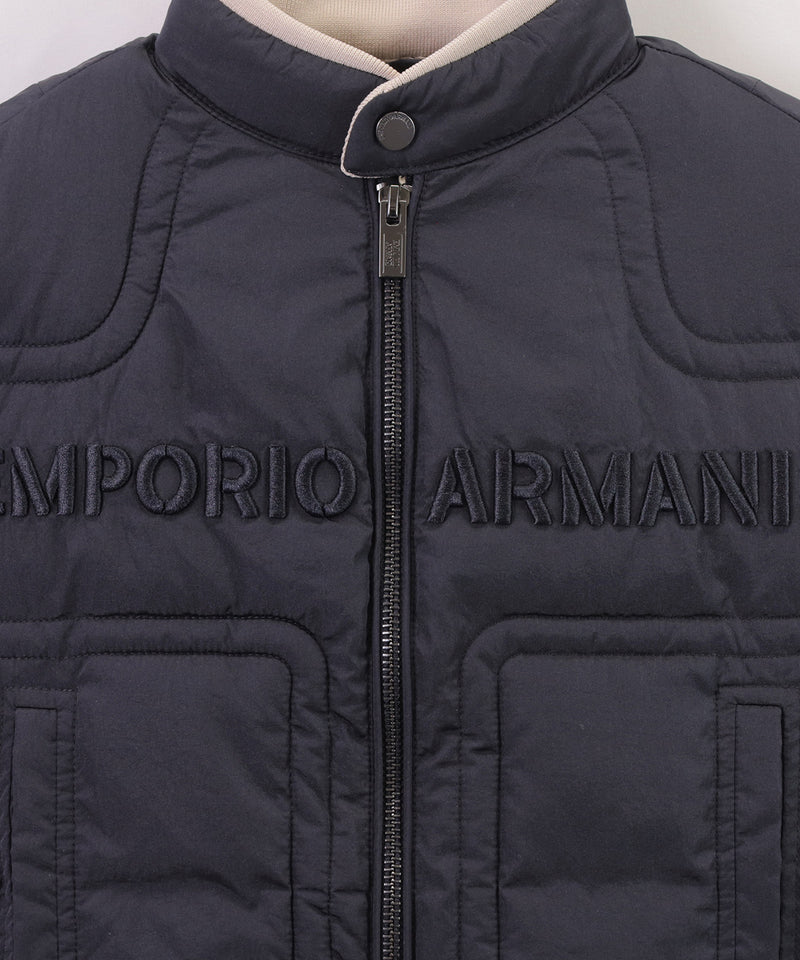 EMPORIO ARMANI 1981刺繍＆パイピング軽量ナイロンジャケット５