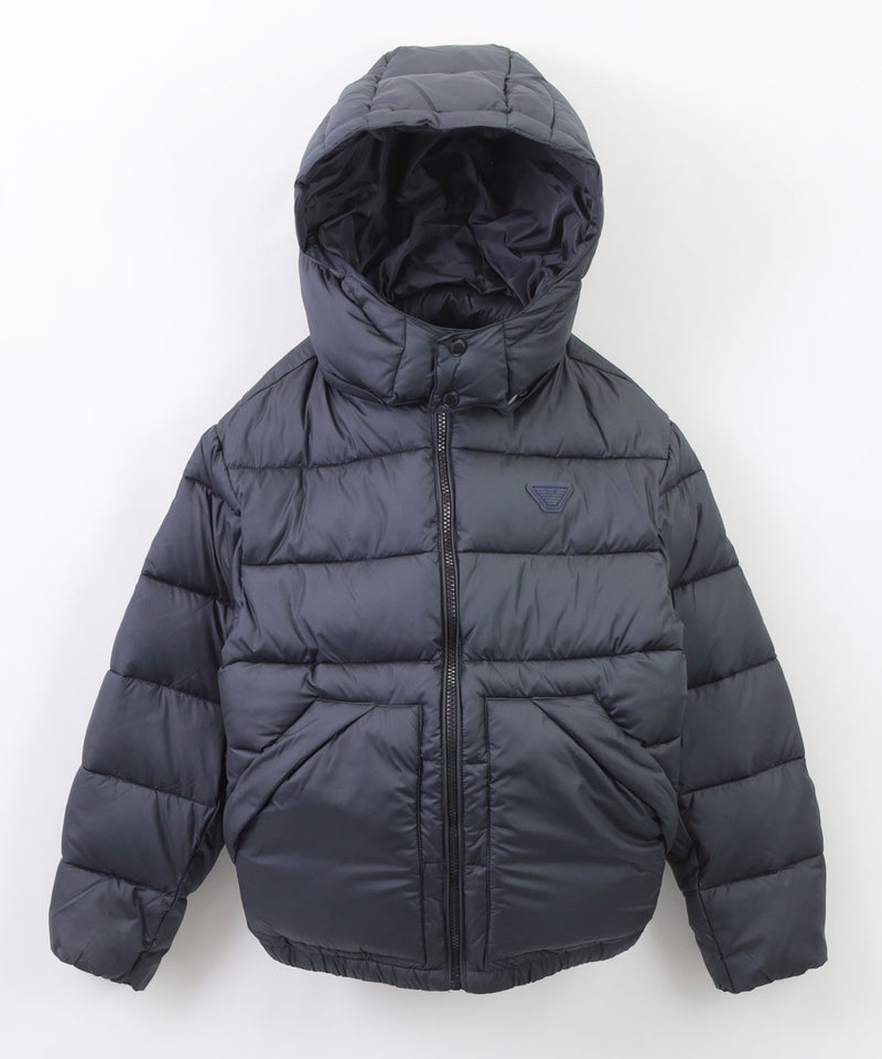 EMPORIO ARMANI ロゴパッチフード付きジャケット ３