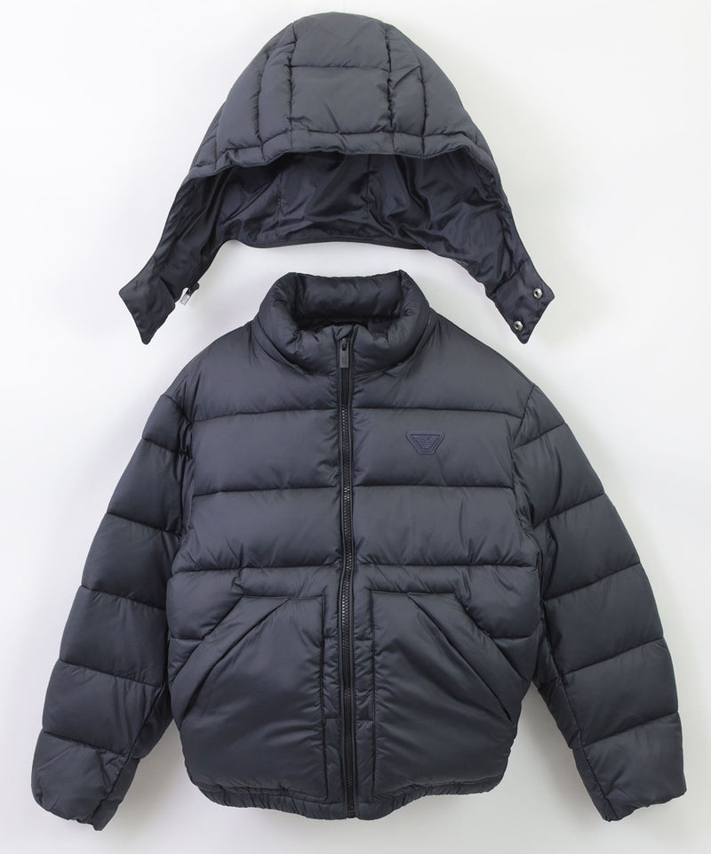 EMPORIO ARMANI ロゴパッチフード付きジャケット ４