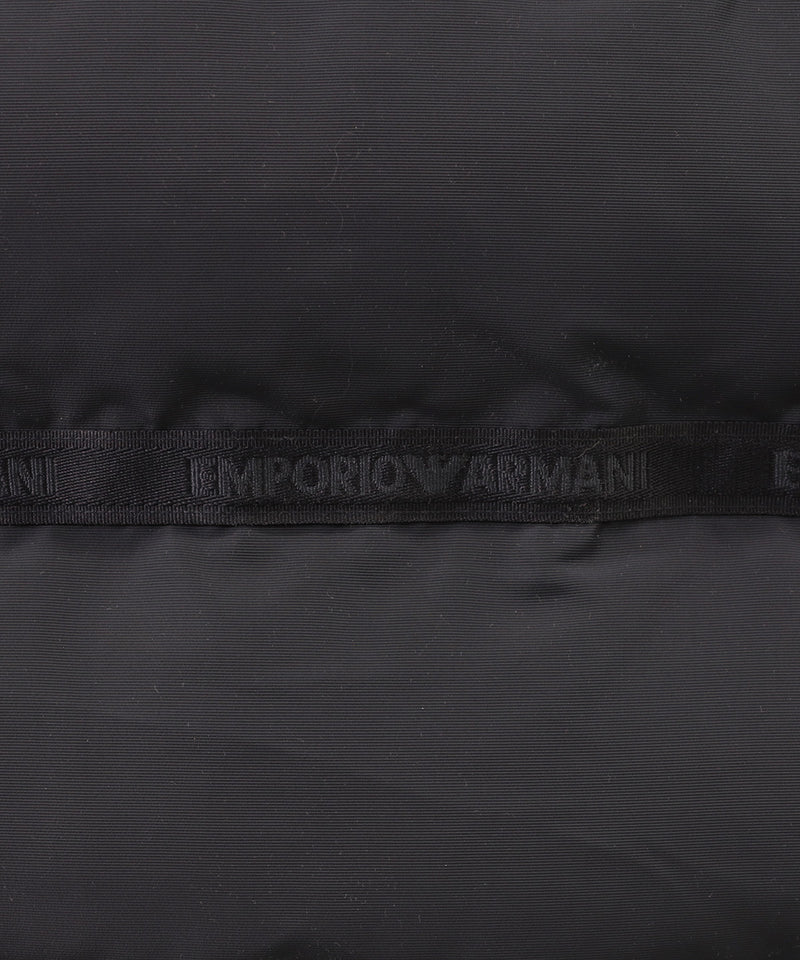 EMPORIO ARMANI 再生パディング＆ロゴバンドキルティングフード付きコート 32-400923012-06 8Y/12Y/14Y