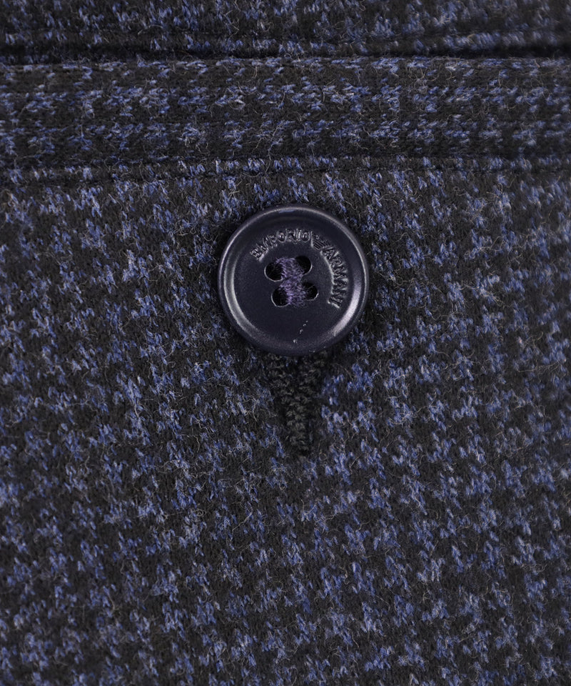 EMPORIO ARMANI ビスコース混紡千鳥格子ファブリックシングルブレストスーツ１２