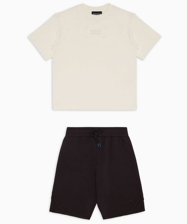 EMPORIO ARMANI embroidered logo set