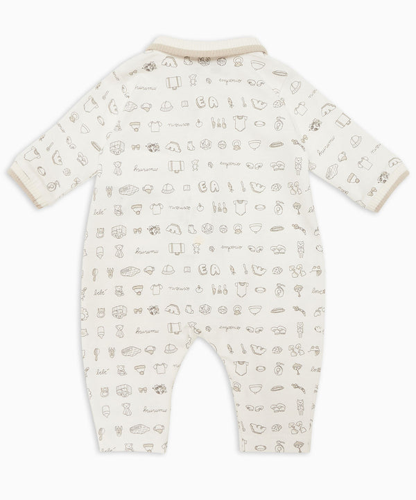 EMPORIO ARMANI BABY hand-drawn print romper ★