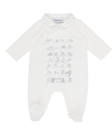 EMPORIO ARMANI BABY 手書き風プリントロンパース
