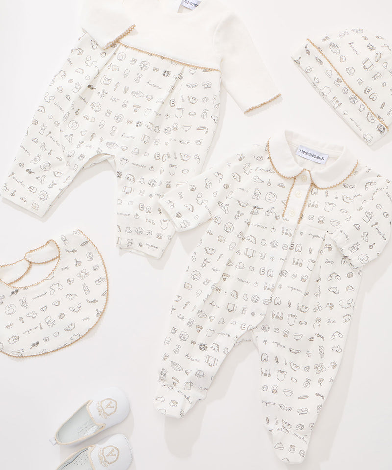 EMPORIO ARMANI BABY handwritten print bib ★ 
